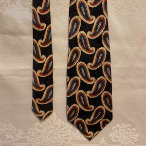 HUGO BOSS Paisley pattern tie 100% silk